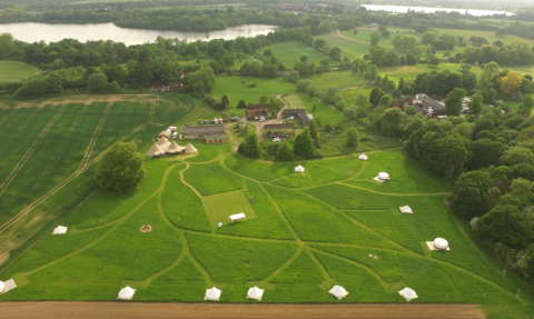 Home Farm Glamping Aerial