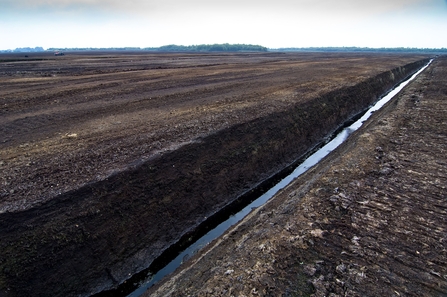 Peat extraction in Lancashire 