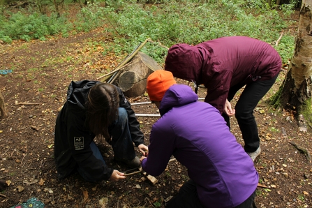 Bushcraft training at Panshanger Park in 2017